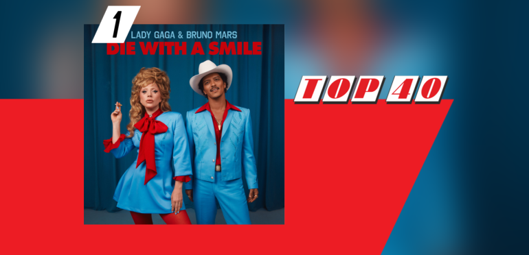 Die With A Smile blijft nummer 1 in de Top 40