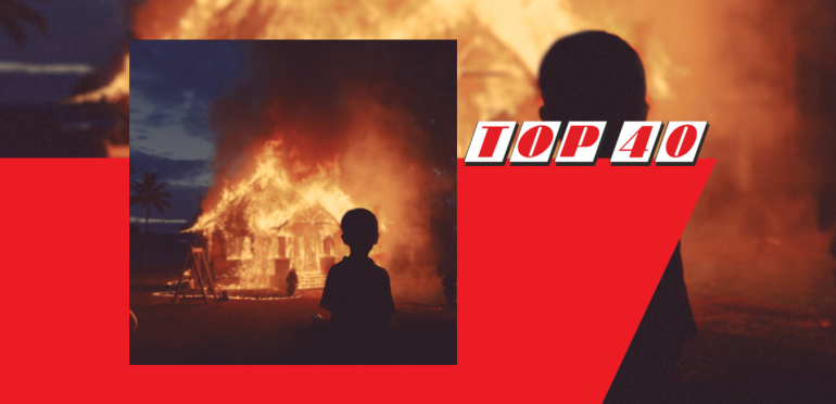 Burning Down is de enige nieuwe in de Top 40