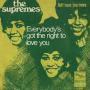 Trackinfo The Supremes - Everybody's Got The Right To Love You