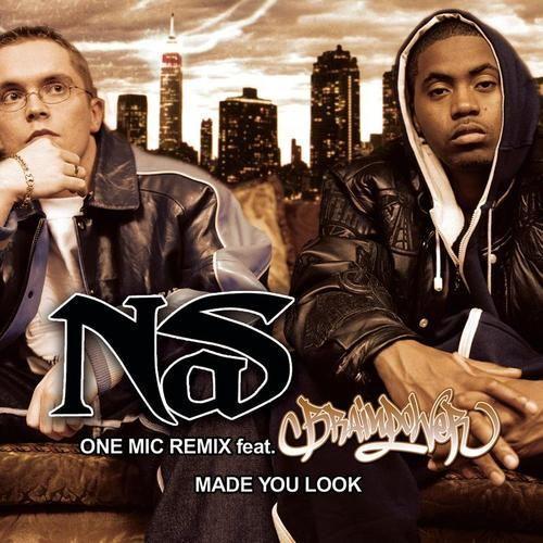 Coverafbeelding One Mic Remix ; Made You Look - Nas Feat. Brainpower ; Nas